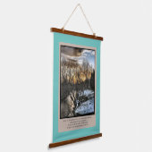 Seizoenen van ons leven Inspirerend Hangend Wandkleed (Gebogen)