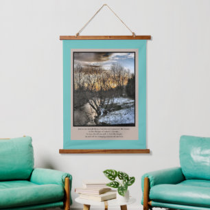 Seizoenen van ons leven Inspirerend Hangend Wandkleed