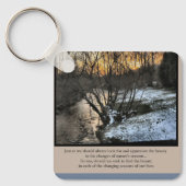 Seizoenen van ons leven Inspirerend Sleutelhanger (Voorkant)