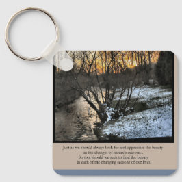 Seizoenen van ons leven Inspirerend Sleutelhanger