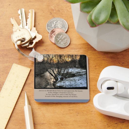 Seizoenen van ons leven Inspirerend Sleutelhanger (Bureau)