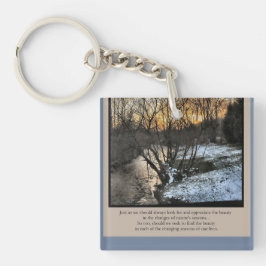 Seizoenen van ons leven Inspirerend Sleutelhanger