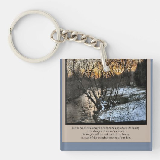 Seizoenen van ons leven Inspirerend Sleutelhanger (Voorkant)