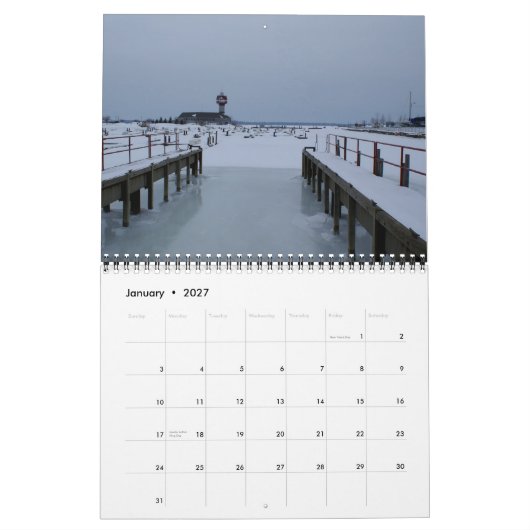 Seizoenen van Pennsylvania Kalender (Jan 2027)