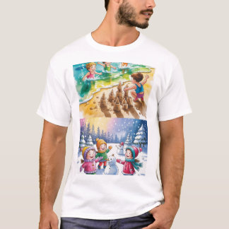 Seizoenen van spelen - Zomer & Winter Joy T-shirt