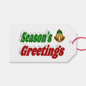 Seizoenen Vergroenen kerstschilderij Cadeaulabel (Voorkant (Horizontaal))