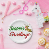 Seizoenen Vergroeten Herinneringsscript Kerstmis Papieren Bordje (Feest)