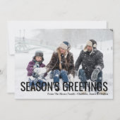 Seizoenen Vergroeten kerstfeestdag Fotokaart Kaart (Voorkant)