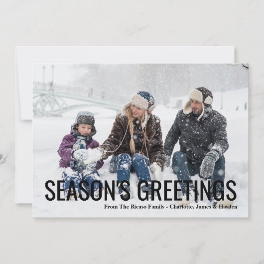 Seizoenen Vergroeten kerstfeestdag Fotokaart Kaart (Voorkant)