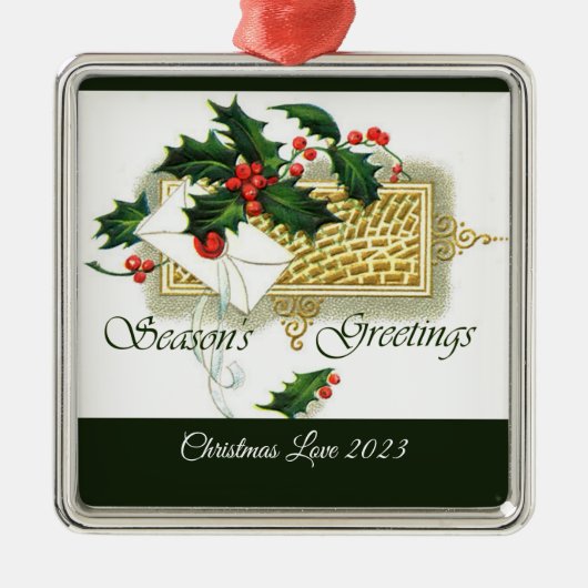  Seizoenen Vergroeten kerstversiering Metalen Ornament (Voorkant)