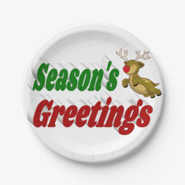 Seizoenen Vergroeten Reindedartypografie Kerstmis Papieren Bordje