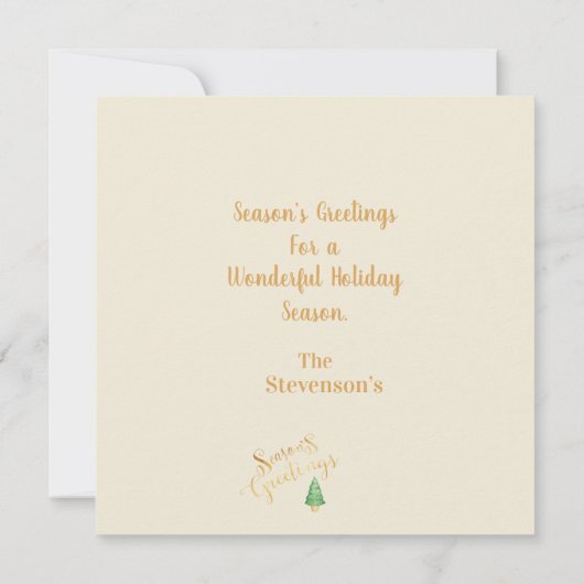 Seizoenen Vergroeten Waterverf Kerstmis (Achterkant)