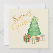 Seizoenen Vergroeten Waterverf Kerstmis (Voorkant)