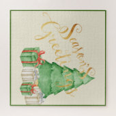 Seizoenen Vergroeten Waterverf Kerstmis Legpuzzel (Horizontaal)