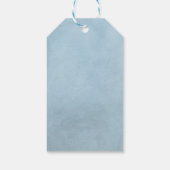 Seizoenen Vergroeten Winter Deer en Pine Trees Cadeaulabel (Achterkant)