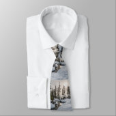 Seizoenen Vergroeten Winter Wonderland Kerstmis Stropdas (Gebonden)