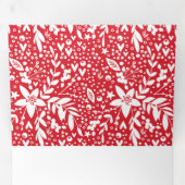 Seizoenen Vergroeten witte tekst multi-fotovakanti Drieluik Kaart (Binnenzijde eerst)