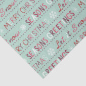 Seizoenen, vrolijk kerstfeest, laat het sneeuwen tissuepapier (Detail)