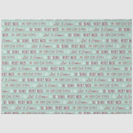 Seizoenen, vrolijk kerstfeest, laat het sneeuwen tissuepapier