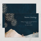 Seizoenen Vuurwerk Vakantiekaart Feestdagenkaart (Voorkant / Achterkant)