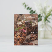 Seizoenen wenskaart feestdagenkaart (Staand voorkant)