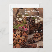 Seizoenen wenskaart feestdagenkaart (Voorkant / Achterkant)