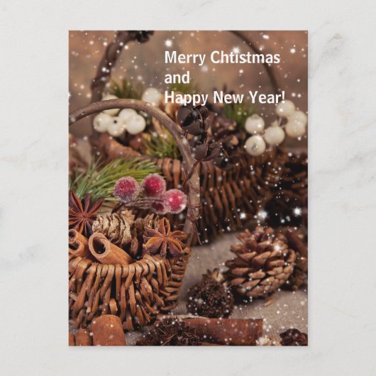 Seizoenen wenskaart feestdagenkaart (Voorkant)