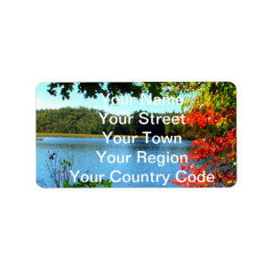 Seizoenen wijzigen natuurlijk etiket