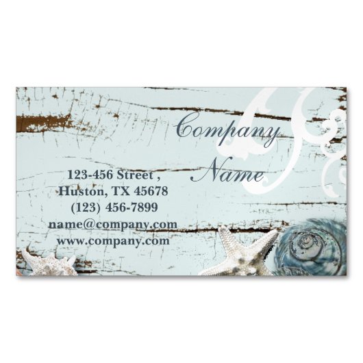 Seizoenen zeeduivel magnetisch visitekaartje (Voorkant)