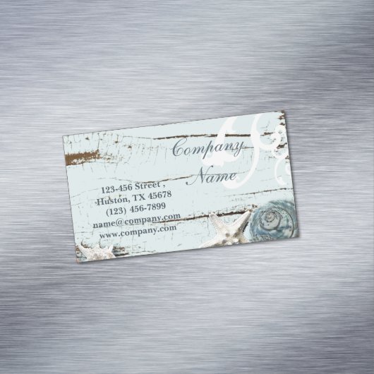 Seizoenen zeeduivel magnetisch visitekaartje (Voorbeeld)