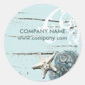 Seizoenen zeeduivel ronde sticker (Voorkant)