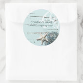 Seizoenen zeeduivel ronde sticker (Tas)