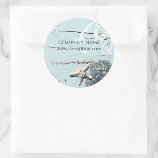 Seizoenen zeeduivel ronde sticker (Tas)