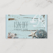 Seizoenen zeeduivel visitekaartje (Voorkant)