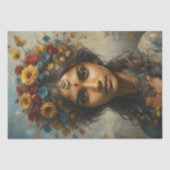 Seizoenen Zusters - 1 van 4 - Lente - Decoupage - Tissuepapier (Voorkant)