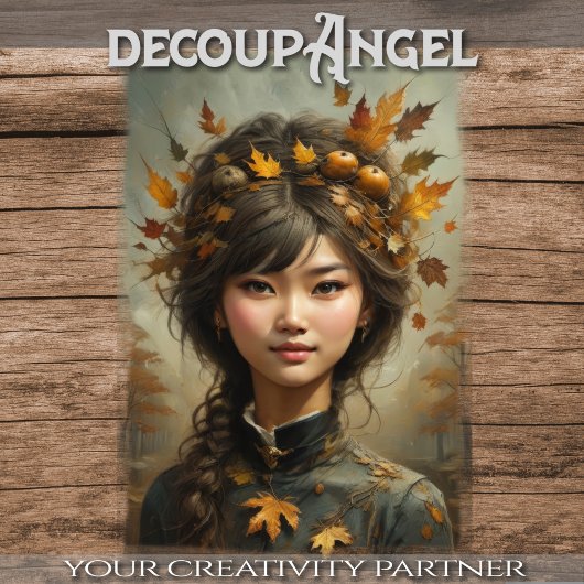 Seizoenen Zusters - 3 van 4 - Herfst - Decoupage - Tissuepapier