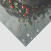 Seizoenen Zusters - 4 van 4 - Winter - Decoupage - Tissuepapier (Detail)