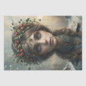 Seizoenen Zusters - 4 van 4 - Winter - Decoupage - Tissuepapier (Voorkant)