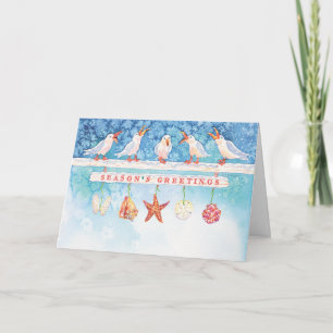 Seizoengebonden Zeemeeuwen Feestdagen Kaart