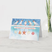 Seizoengebonden Zeemeeuwen Feestdagen Kaart (Voorkant)