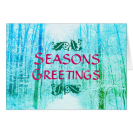 SEIZOENGREETTE WINTER BOSSEN BLUE KAART