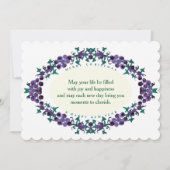 SEIZOENGREETTES Foto lijst Scalloped Inv Kaart (Achterkant)