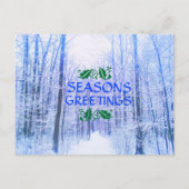 SEIZOENGREETTES WINTER BOSSEN BRIEFKAART (Voorkant)