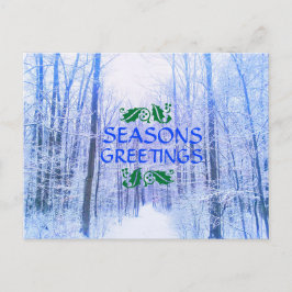 SEIZOENGREETTES WINTER BOSSEN BRIEFKAART