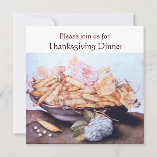 SEIZOENGROENEN 6- EN ROZEN Thanksgiving Kaart (Voorkant)