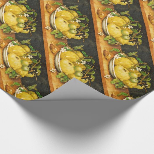 SEIZOENGROENEN EN WITTE STROMEN CADEAUPAPIER (Hoek)