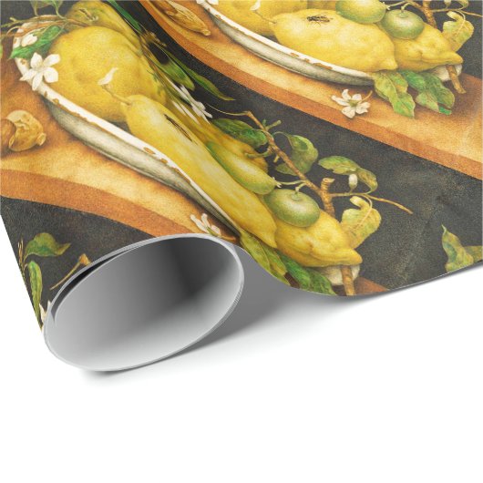 SEIZOENGROENEN EN WITTE STROMEN CADEAUPAPIER (Rol Hoek)