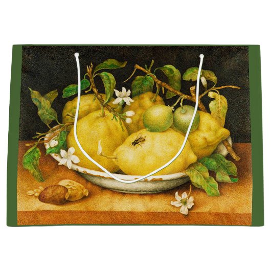 SEIZOENGROENEN EN WITTE STROMEN GROOT CADEAUZAKJE (Voorkant)