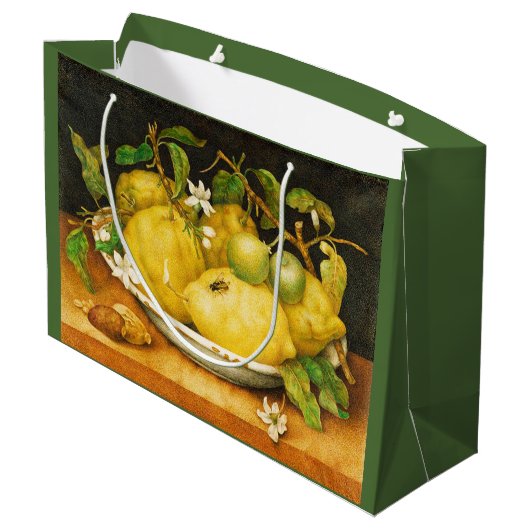 SEIZOENGROENEN EN WITTE STROMEN GROOT CADEAUZAKJE (Achterkant Gekanteld)