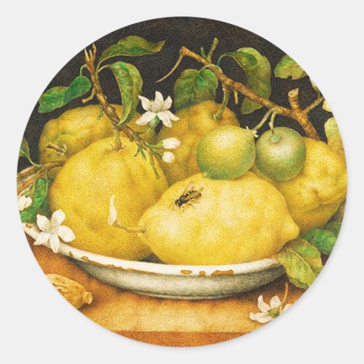 SEIZOENGROENEN EN WITTE STROMEN RONDE STICKER (Voorkant)